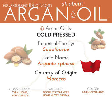 Aceite natural del cuerpo del reflejo del aceite del Argan